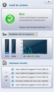 Moniteur synology